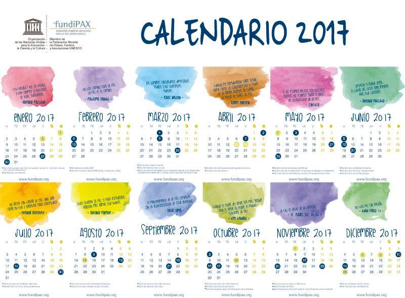 Calendario FUNDIPAX