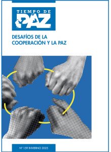 revista tiempo de paz 159. Este número de Tiempo de paz es el último del año 2025 y aborda dos temas muy queridos para la revista, la cooperación y la paz. Son dos nociones que van de la mano desde una perspectiva amplia, que concibe a la paz no solo como la ausencia de guerra sino también como paz positiva, en el sentido de que se den las condiciones favorables para establecer sociedades pacíficas, lo que supone una aproximación amplia a la noción. Desde el Movimiento por la Paz, el Desarme y la Libertad y desde la revista Tiempo de Paz siempre hemos apostado por esta noción de paz que, por lo demás, lleva a una visión de la comunidad internacional como espacio de cooperación frente a los grandes retos internacionales.